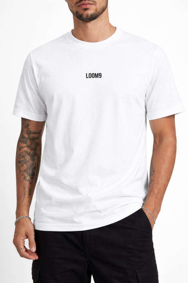 LOOM9 Essential Logo Tee — White
